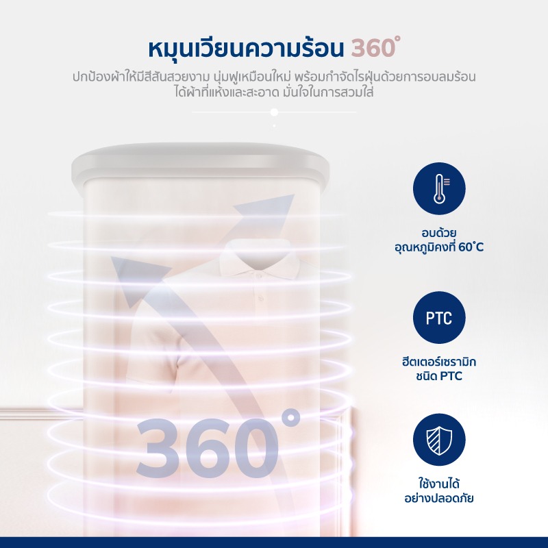 Alectric เครื่องอบผ้าอัตโนมัติ