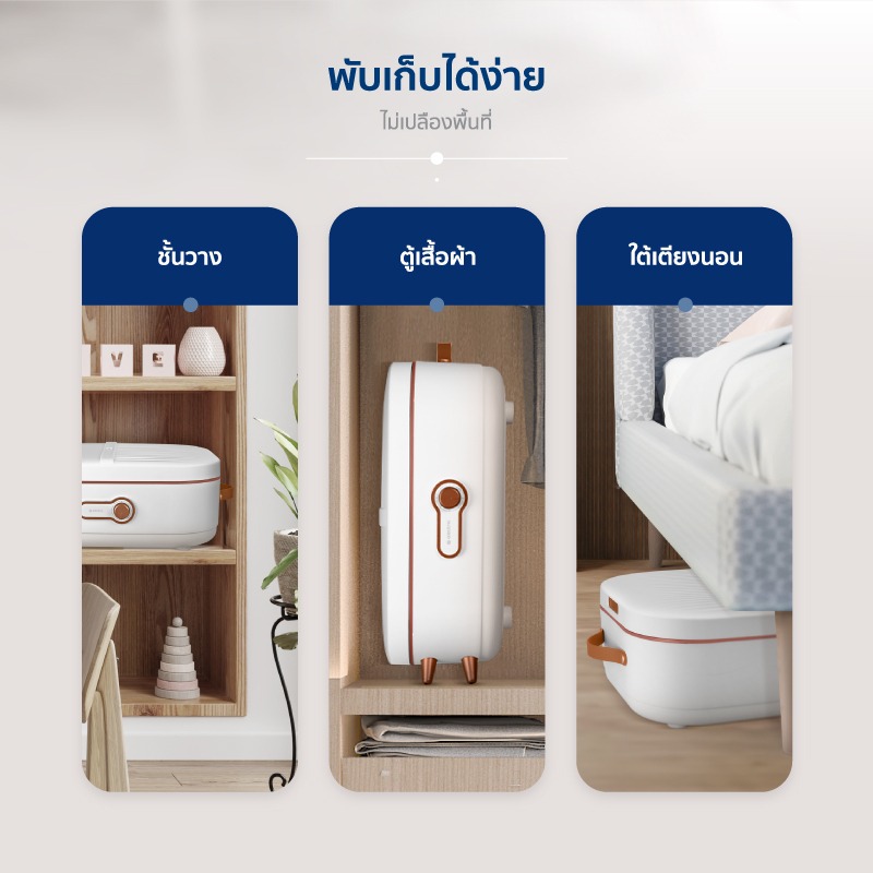 Alectric เครื่องอบผ้าอัตโนมัติ