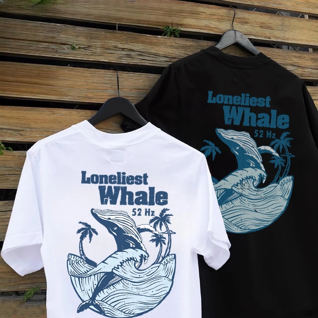 เสื้อยืด Loneliest Whale 52 Hz