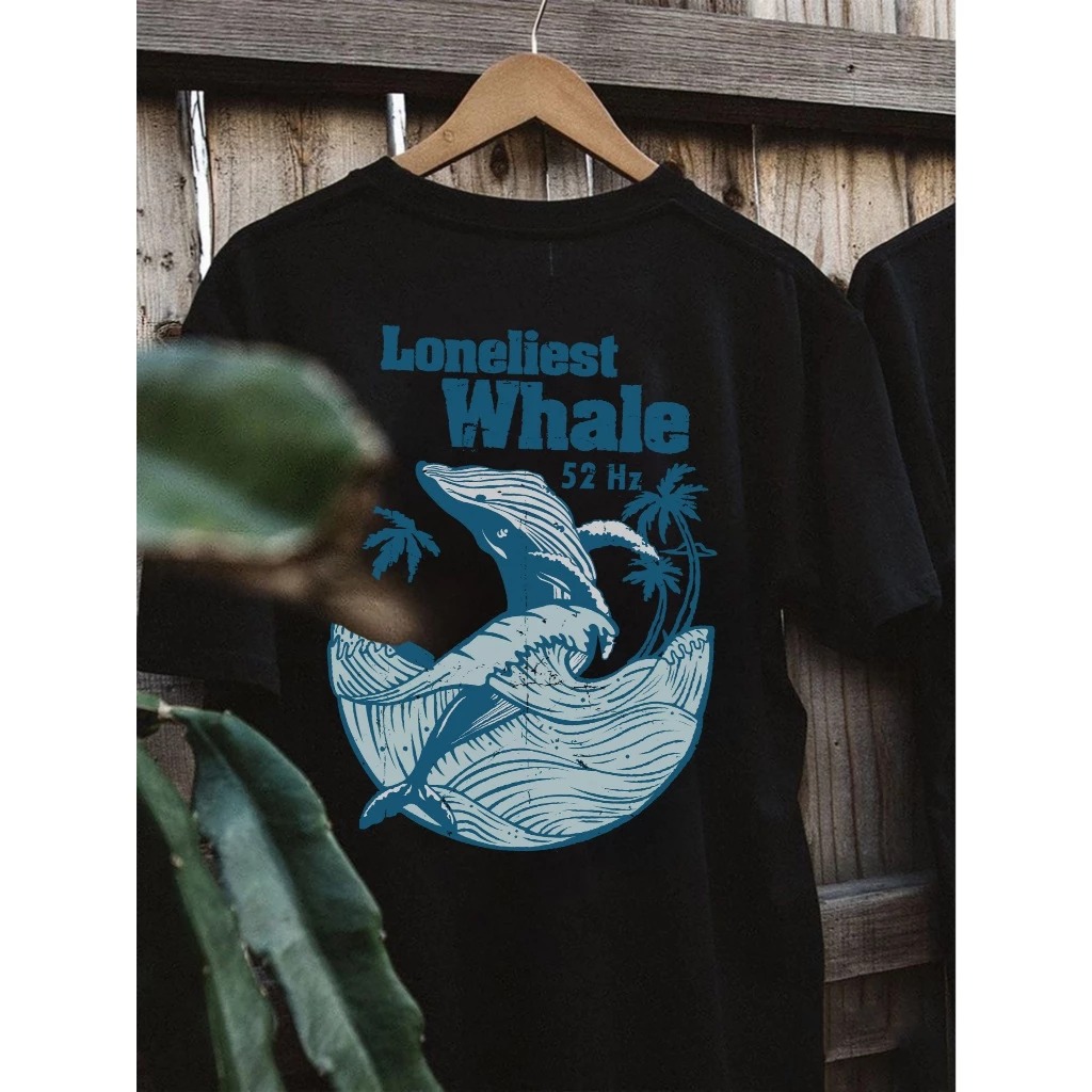 เสื้อยืด Loneliest Whale 52 Hz