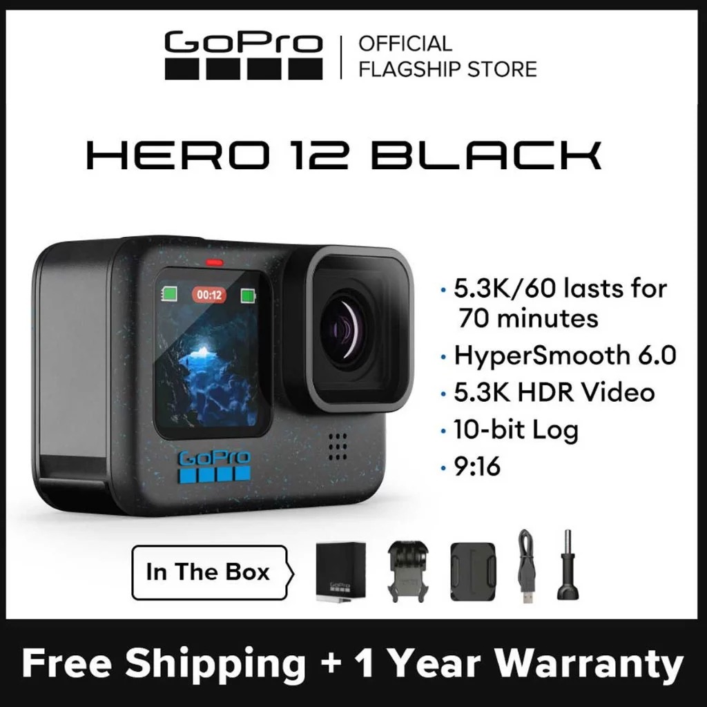 GoPro กล้องเคลื่อนที่กันน้ำ